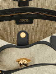 Versace Beige Cotton Tote Bag
