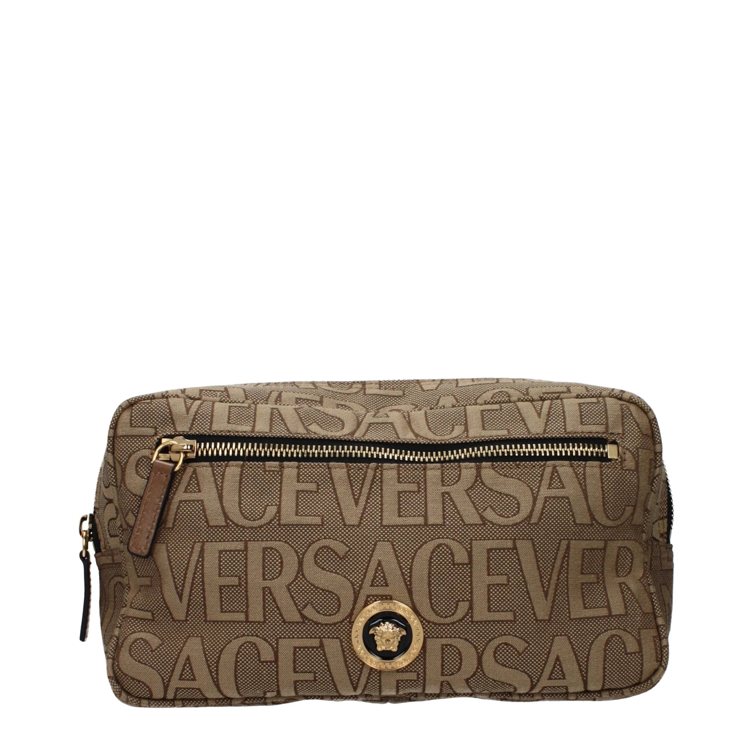 Versace Beige Fabric Backpack