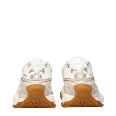 Versace Beige Fabric Chunky Sneakers - EU41/US11