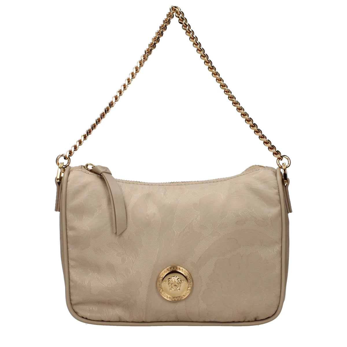 Versace Beige Fabric Handbag