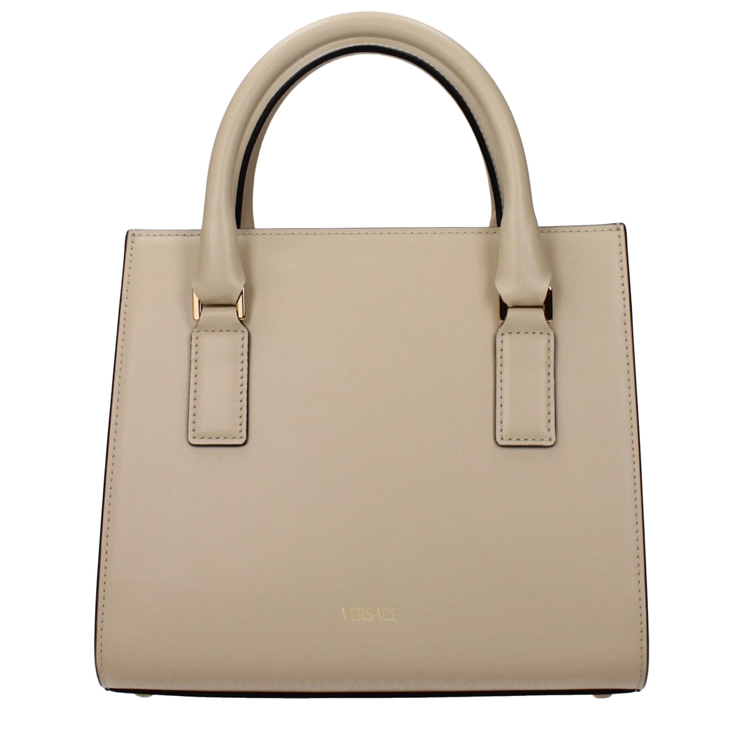 Versace Beige Leather Handbag