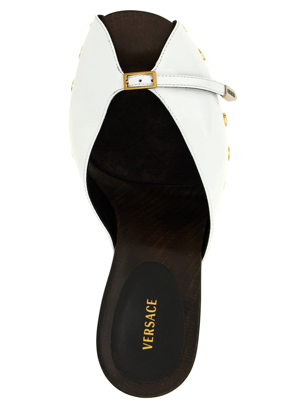 Versace Bicolor Calfskin High Heel Pumps