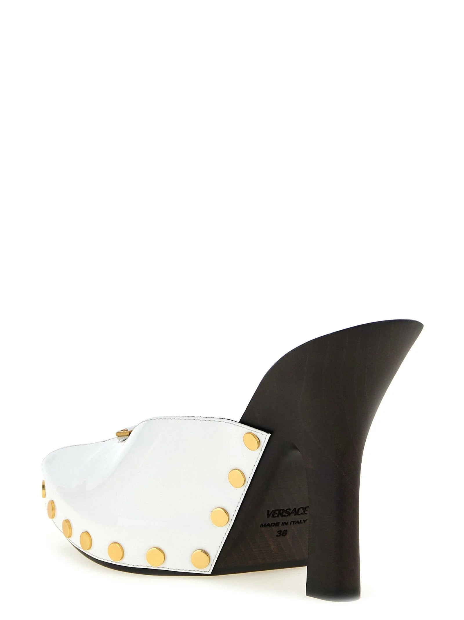 Versace Bicolor Calfskin High Heel Pumps - EU37/US7