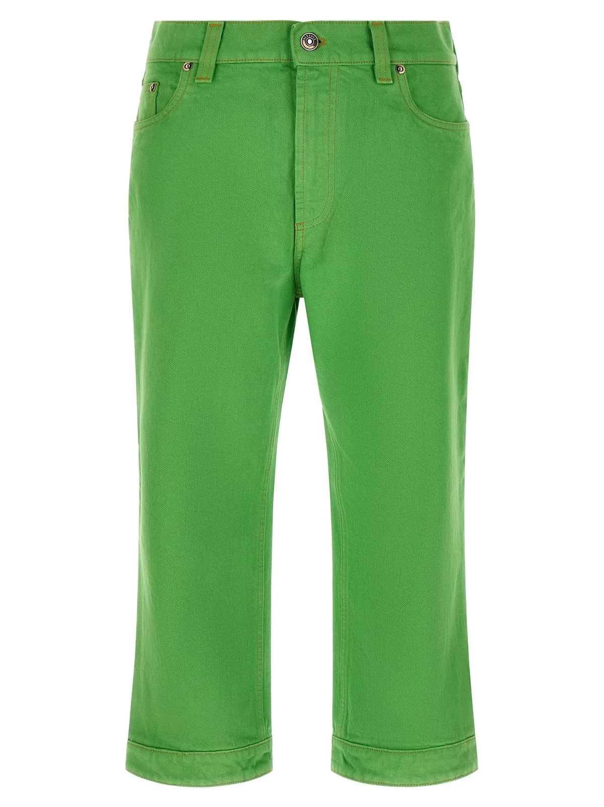 Versace Bicolor Cotton Cropped Jeans - 29