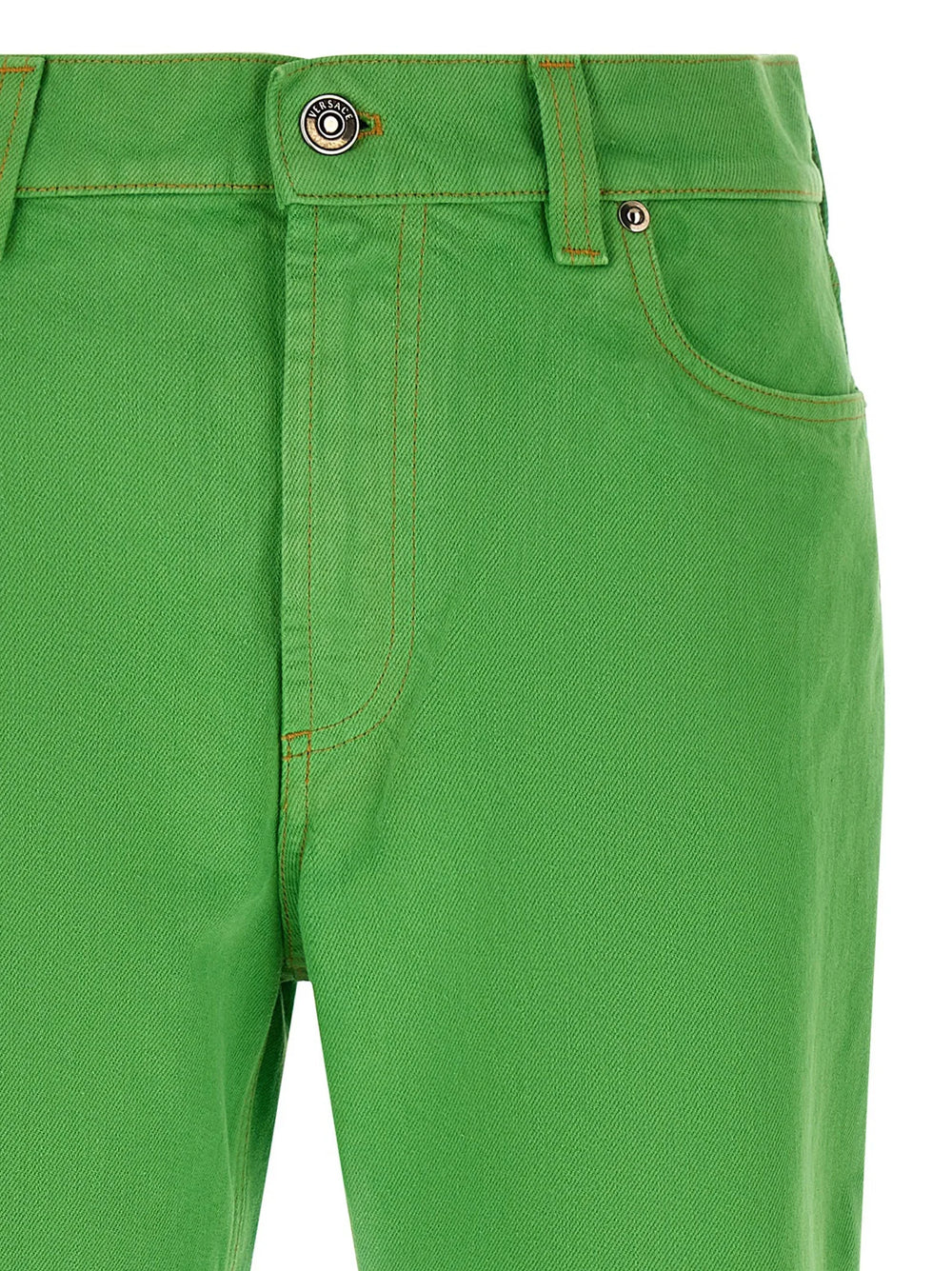 Versace Bicolor Cotton Cropped Jeans - 29
