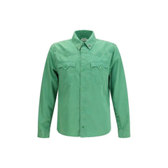 Versace Bicolor Cotton Shortsleeve Shirt
