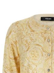Versace Bicolor Silk Cardigan - IT44