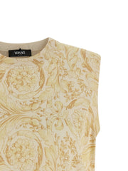 Versace Bicolor Silk Sleeveless Jacket