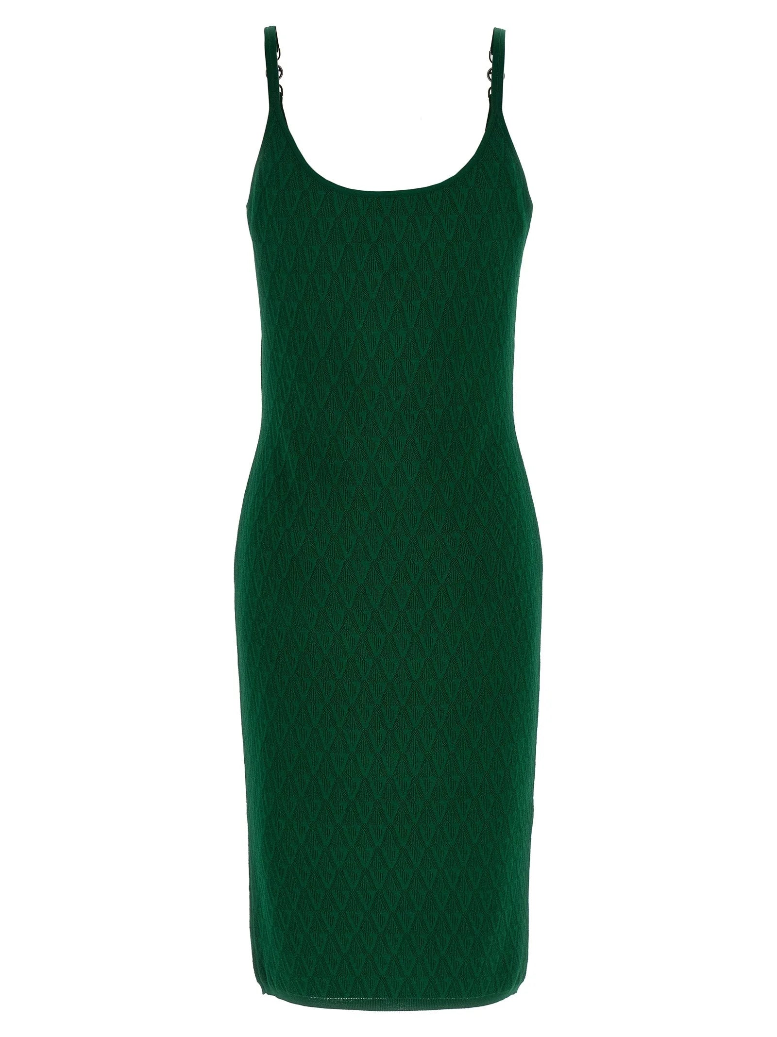 Versace Bicolor Viscose Midi Dress