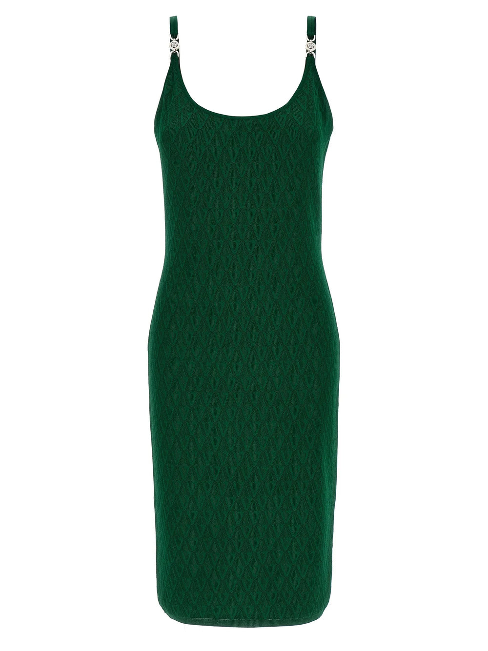 Versace Bicolor Viscose Midi Dress