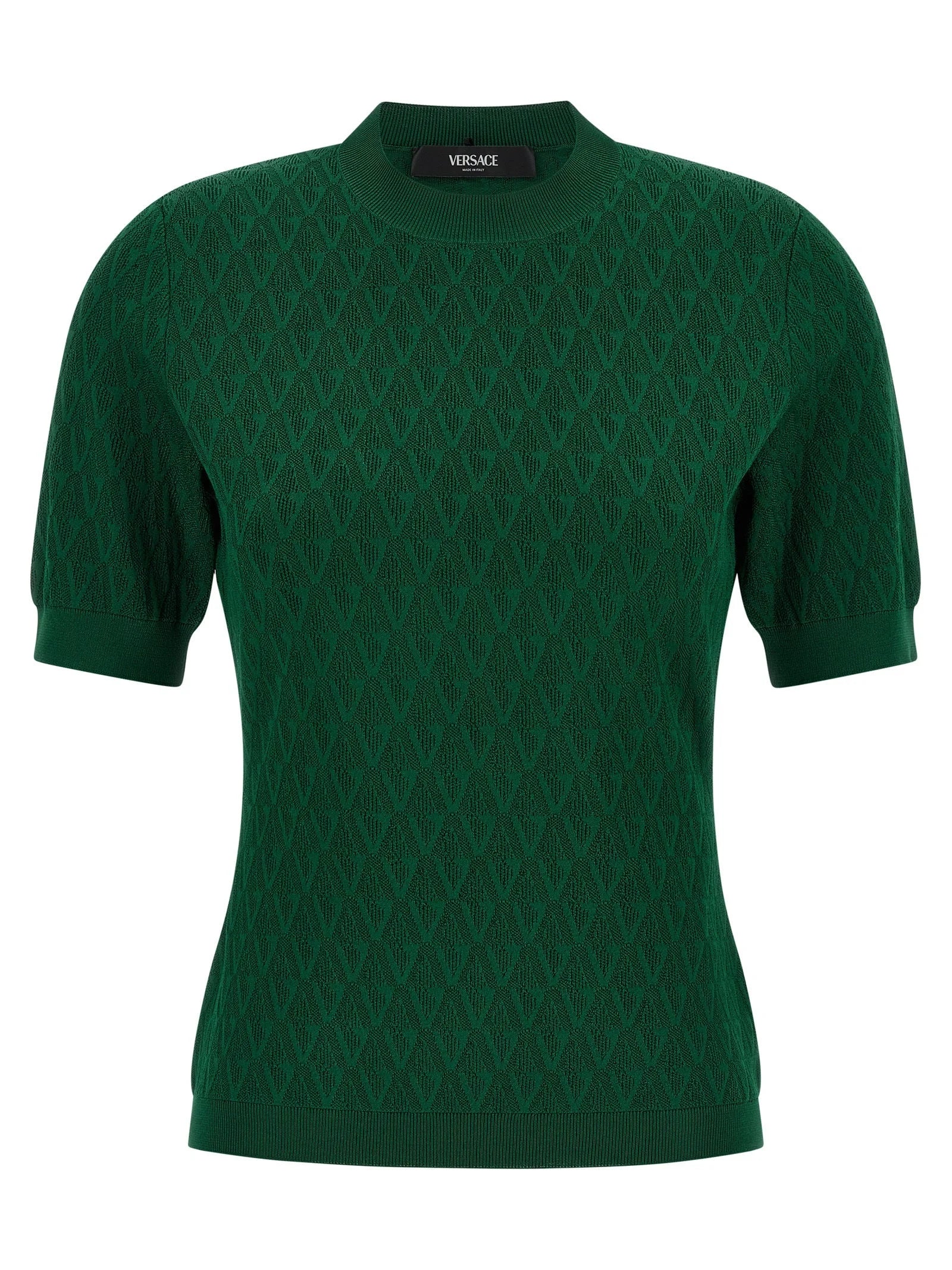 Versace Bicolor Viscose T-Shirt - IT44