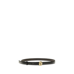 Versace Black Calf Leather Bos Taurus Regular Belt