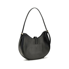 Versace Black Calf Leather Bos Taurus Shoulder Bag
