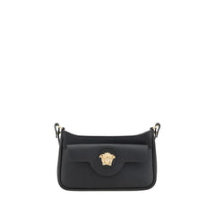 Versace Black Calf Leather Bos Taurus Shoulder Bag - Shoulder Bags