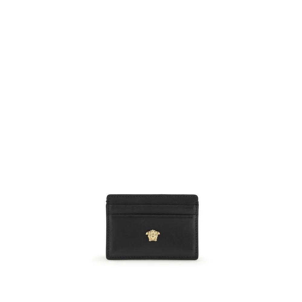 Versace Black Calf Leather Bos Taurus Wallet