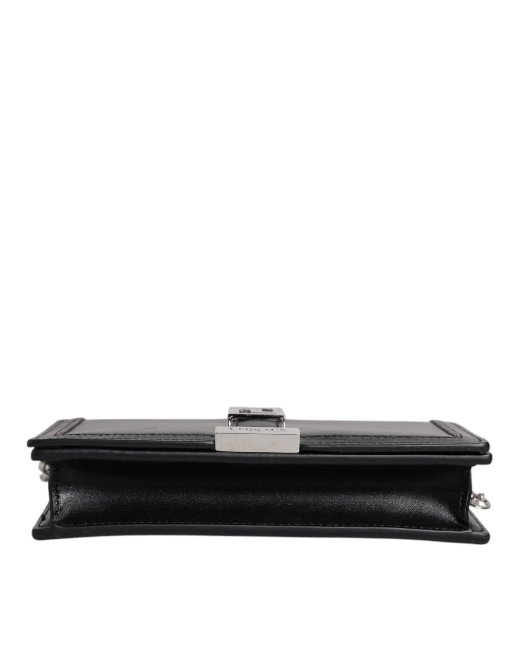 Versace Black Calfskin Leather Chain Strap Shoulder Crossbody Bag - Cross Body Bags