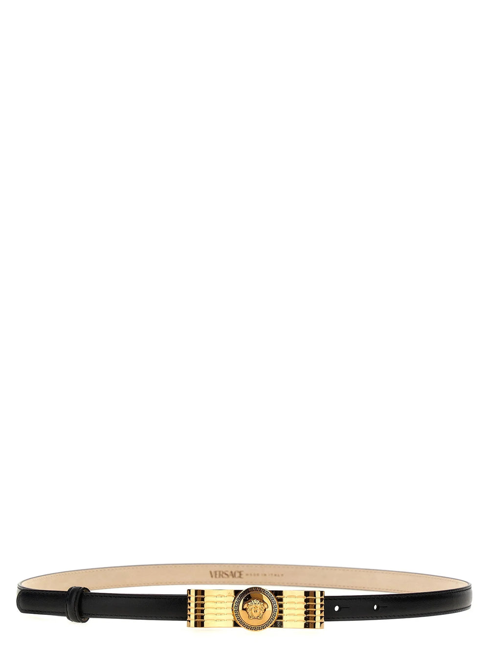 Versace Black Calfskin Regular Belt - 80 cm / 32 Inches