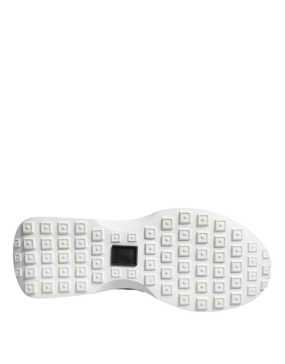 Versace Black Canvas Quad Fabric Medusa Low Top Sneaker Shoes - Sneakers