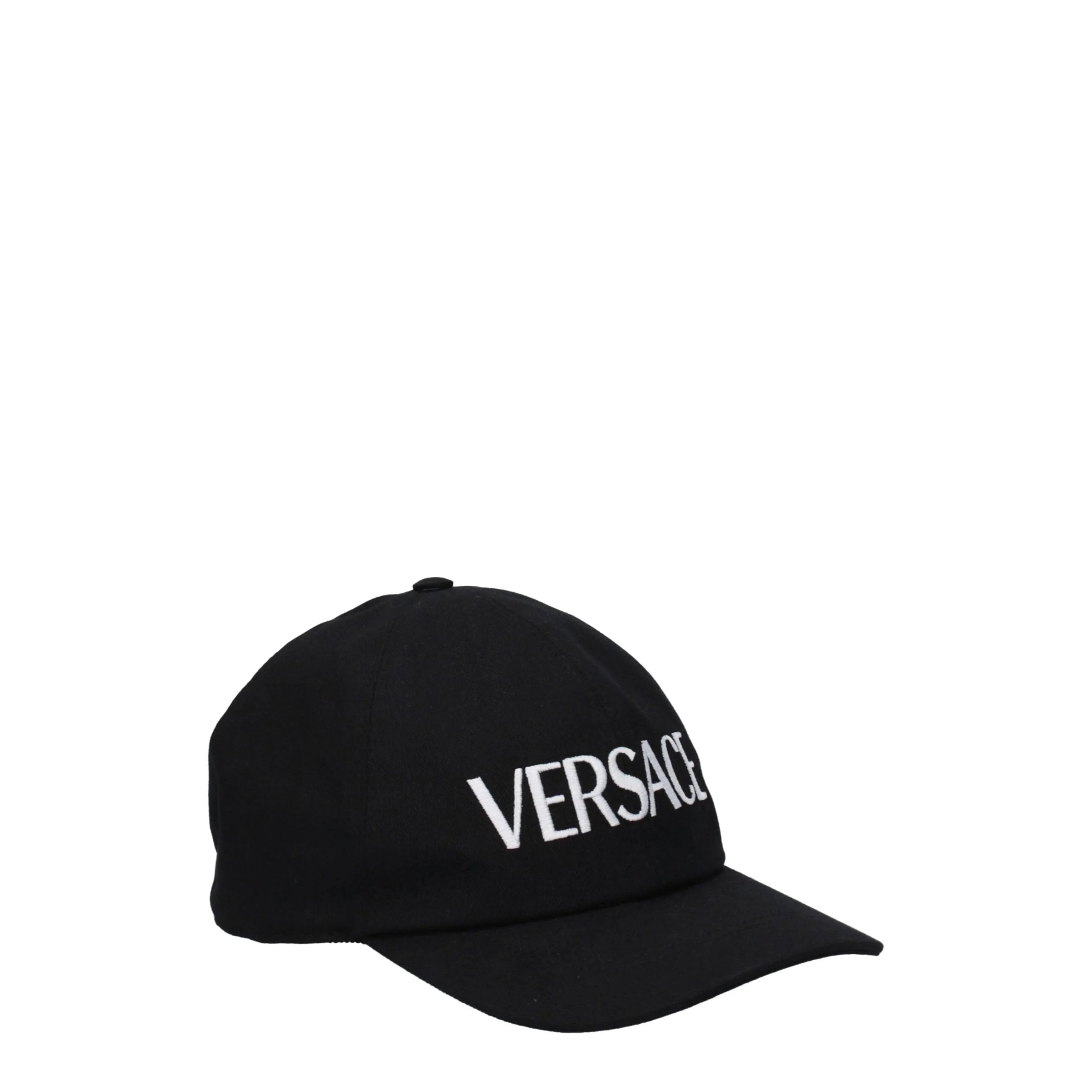 Versace Black Cotton Caps (Baseball Hat) - 59 cm|L