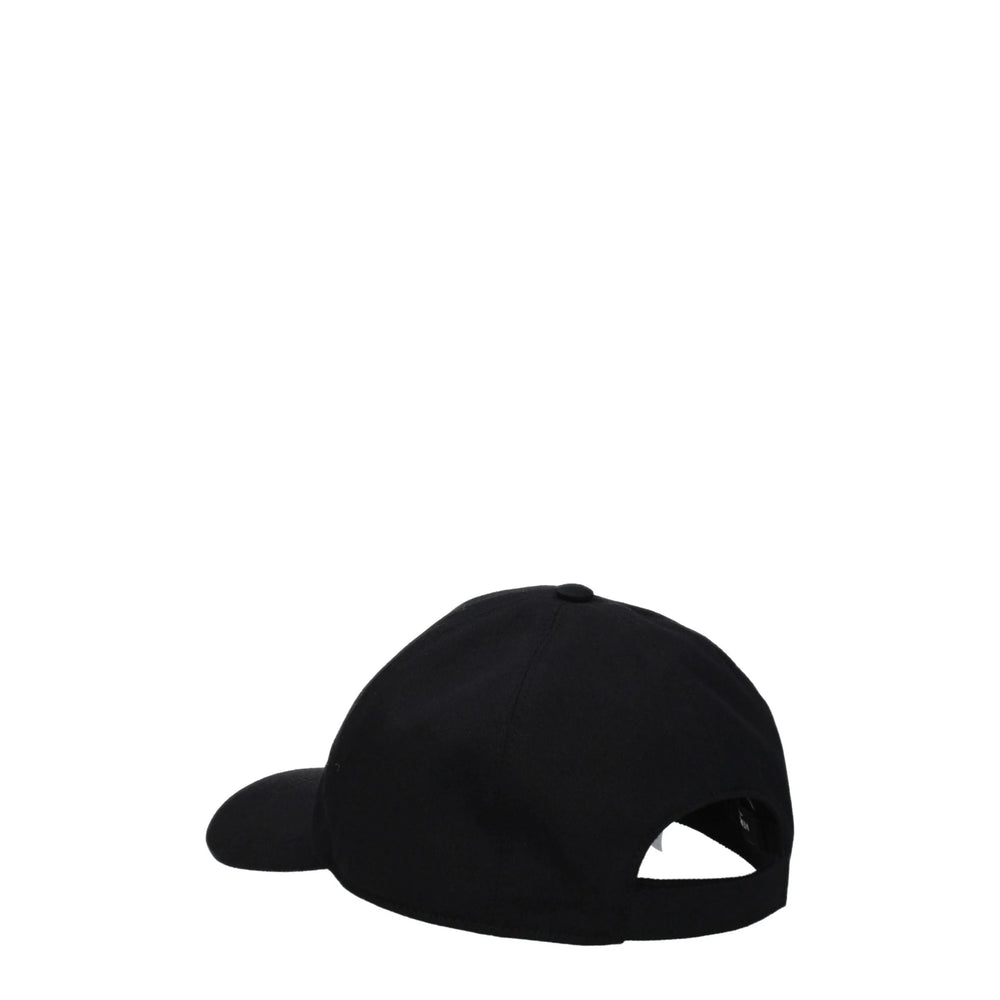 Versace Black Cotton Caps (Baseball Hat) - 59 cm|L