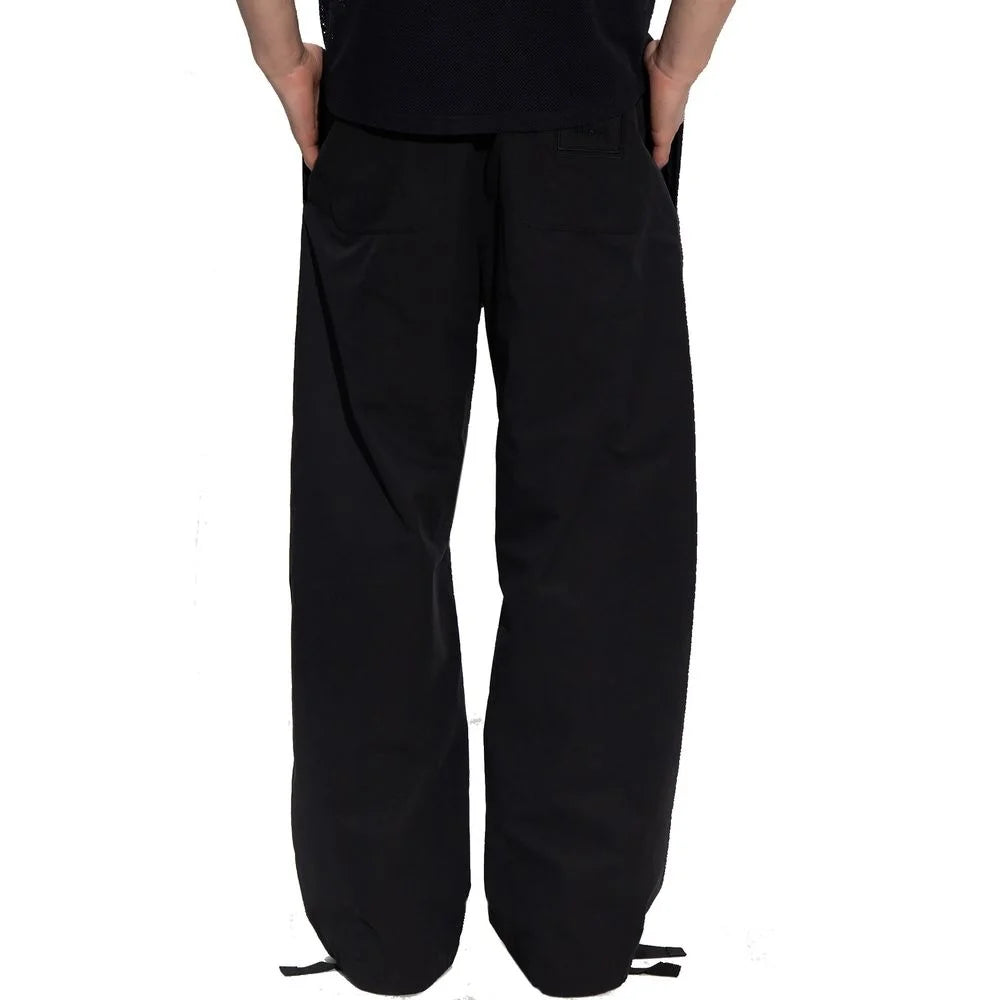 Versace Black Cotton Casual Pants - 48 | M
