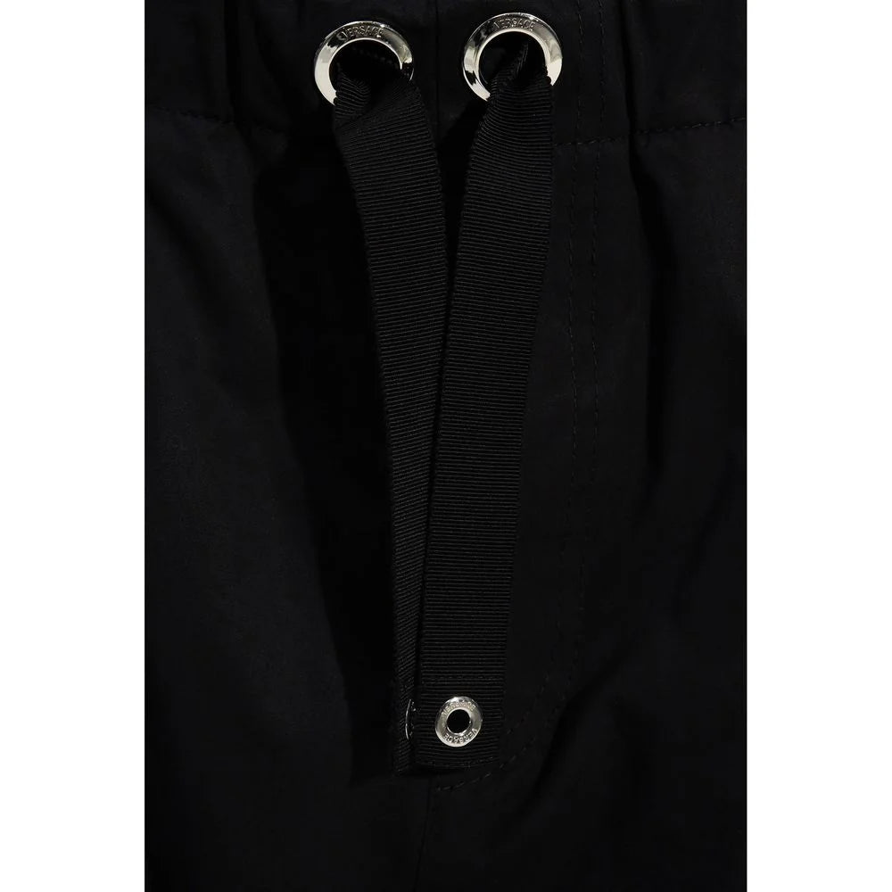 Versace Black Cotton Casual Pants - 48 | M