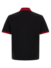 Versace Black Cotton Polo Shirt