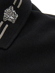 Versace Black Cotton Polo Shirt