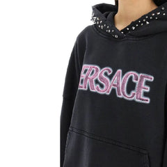 Versace Black Cotton Sweatshirt - 38