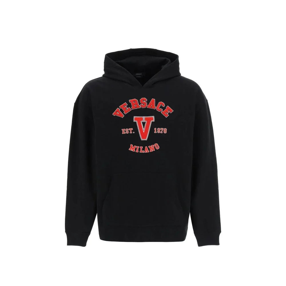 Versace Black Cotton Sweatshirt