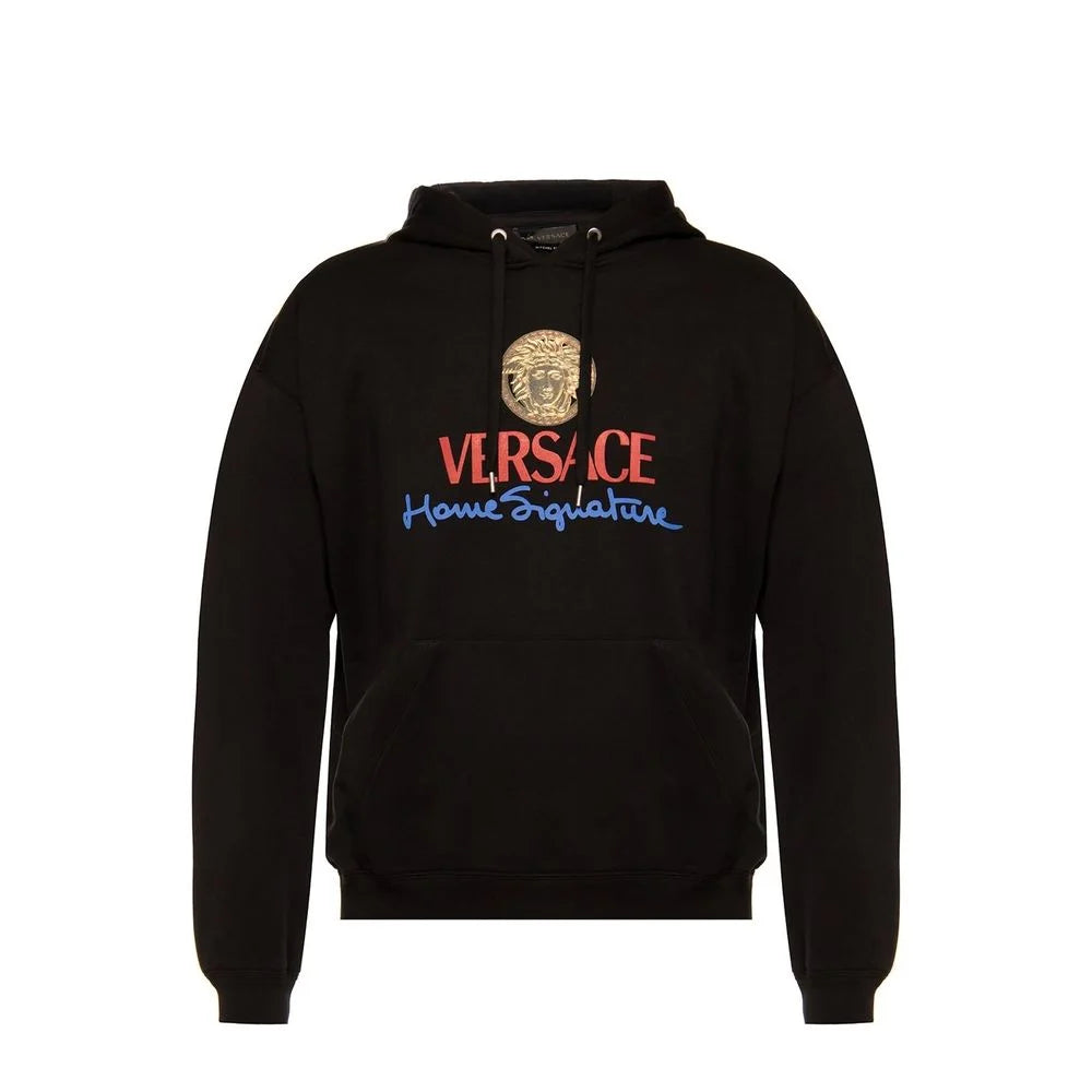 Versace Black Cotton Sweatshirt - M