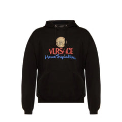 Versace Black Cotton Sweatshirt - M
