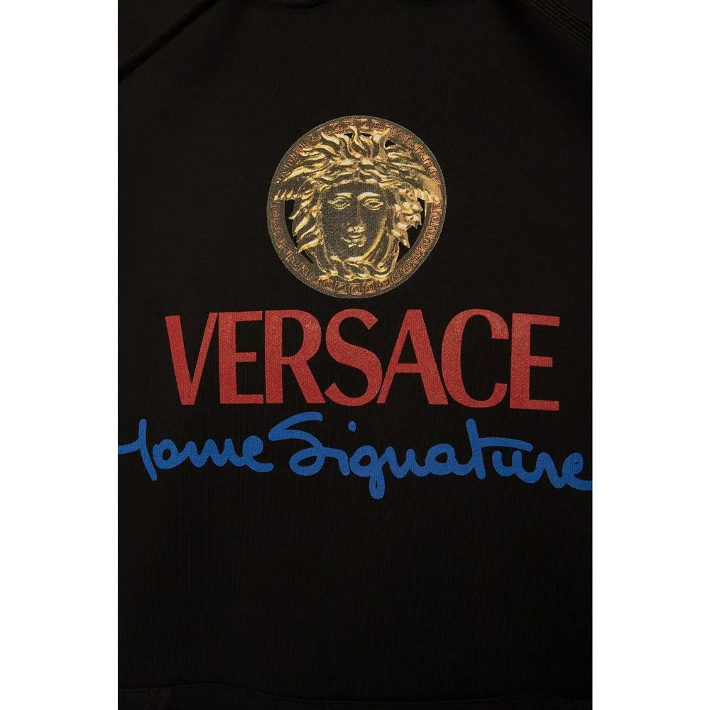 Versace Black Cotton Sweatshirt - M