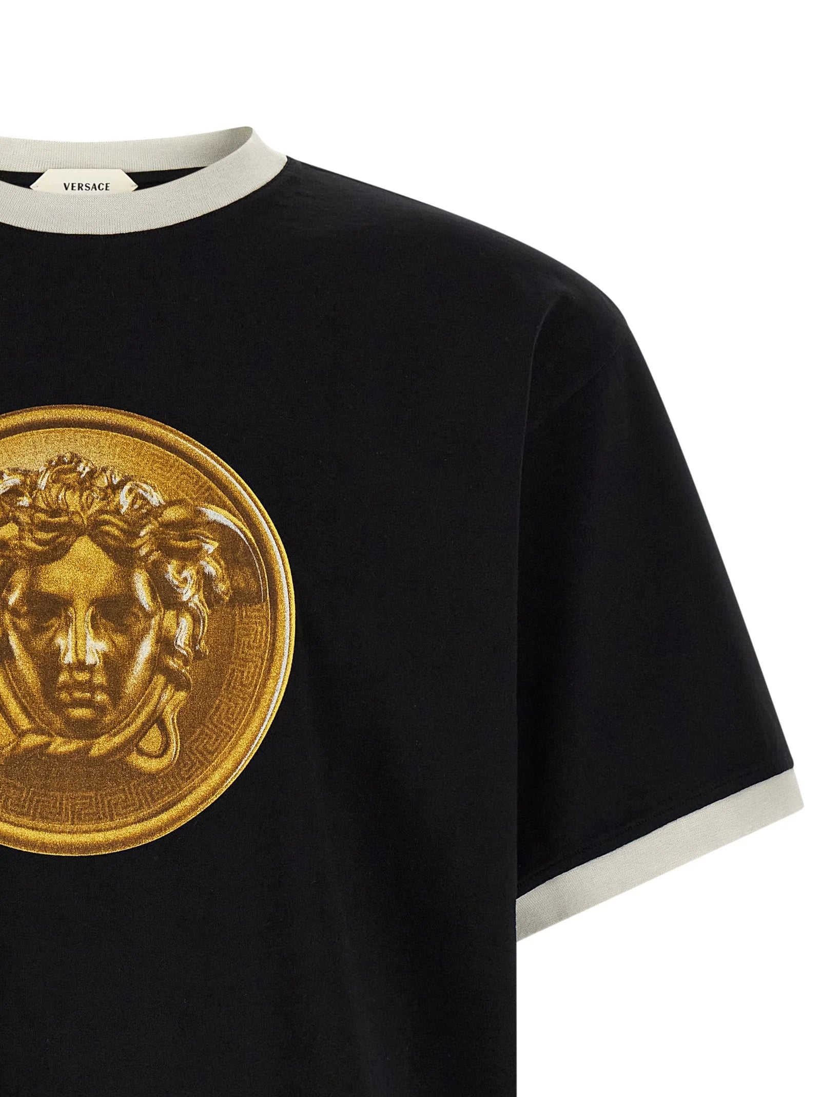 Versace Fekete Pamut Póló