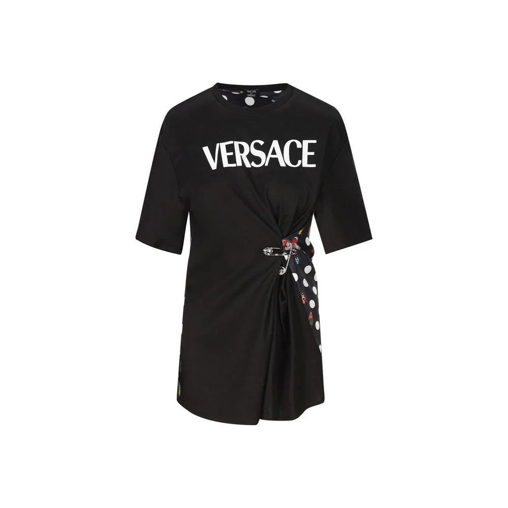 Versace Black Cotton T-Shirt - 38