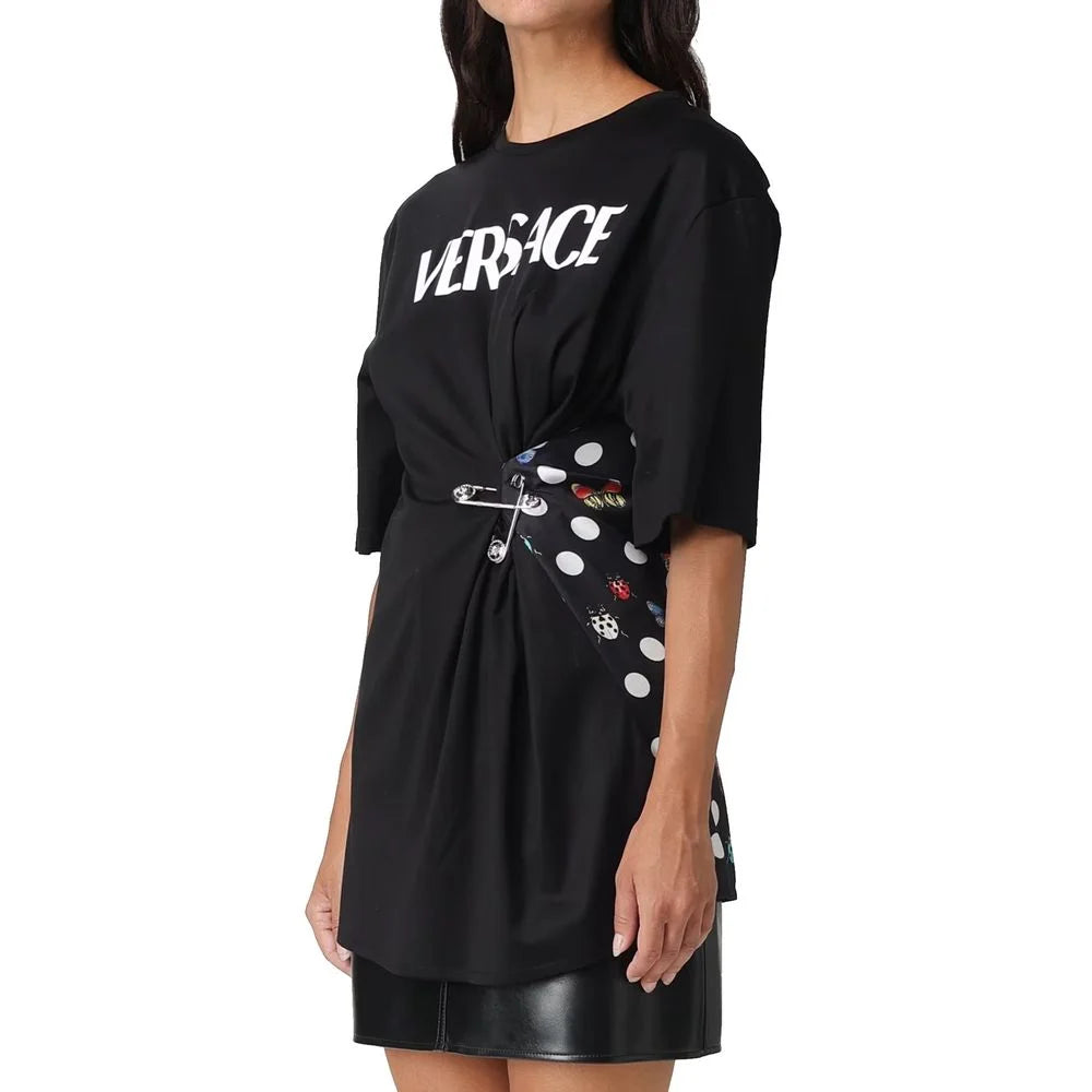 Versace Black Cotton T-Shirt - 38