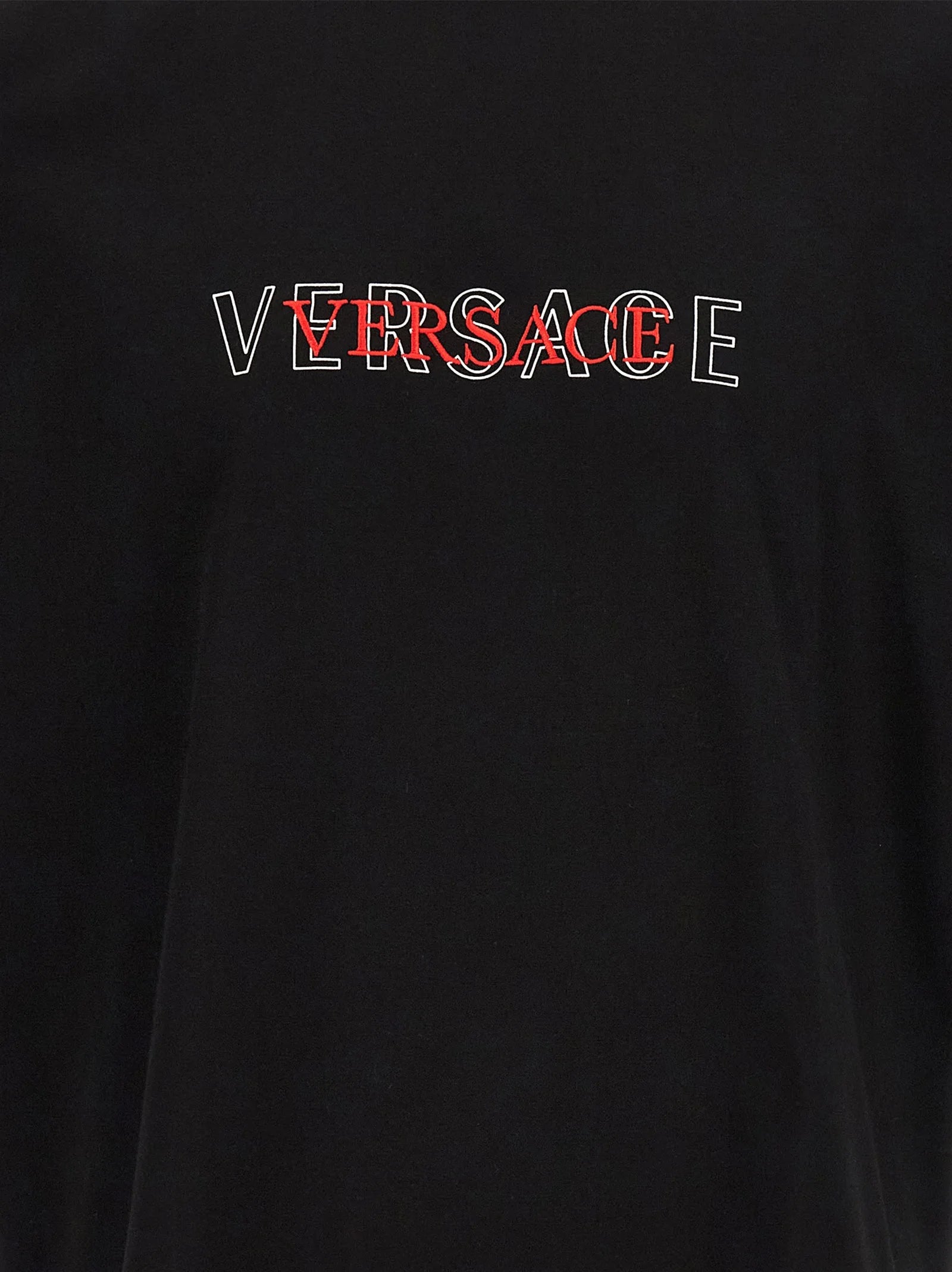 Versace Black Cotton T-Shirt