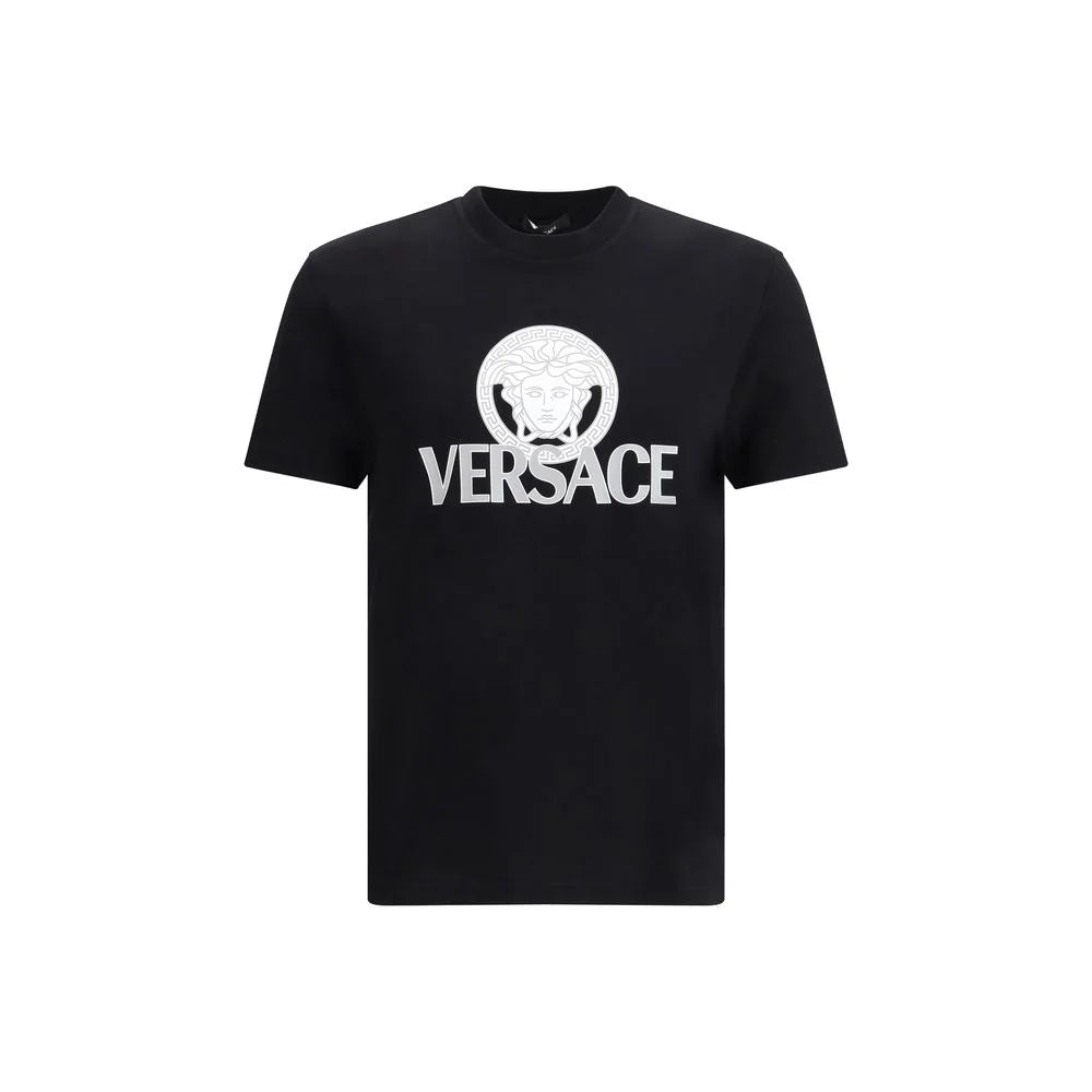 Versace Black Cotton T-Shirt - S