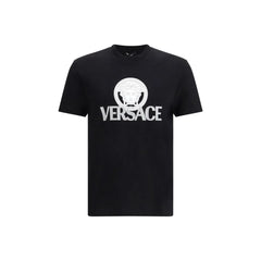 Versace Black Cotton T-Shirt - S