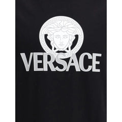 Versace Black Cotton T-Shirt - S