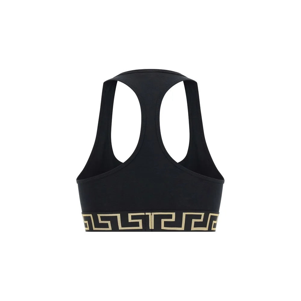 Versace Black Cotton Top