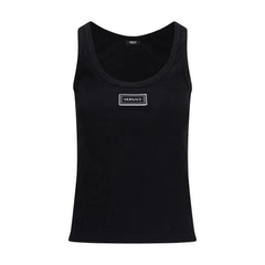 Versace Black Cotton Top