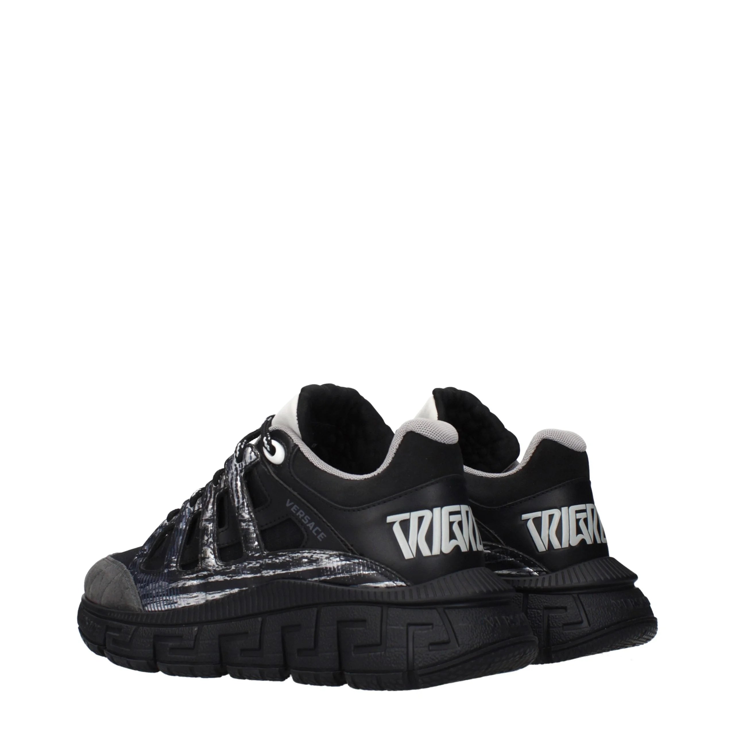 Versace Black Fabric Athletic Sneakers - EU37/US7