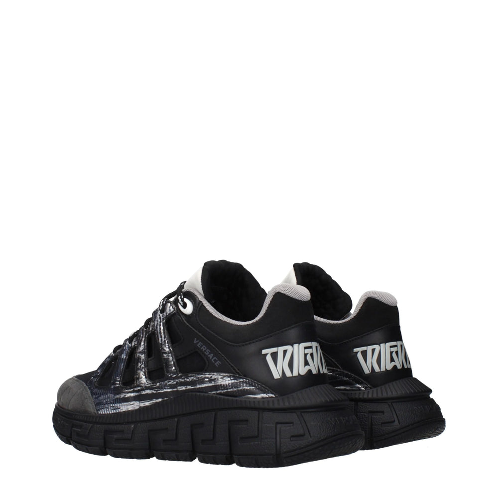 Versace Black Fabric Athletic Sneakers - EU37/US7