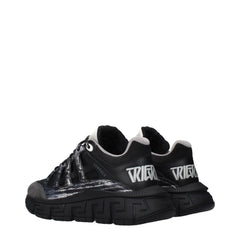 Versace Black Fabric Athletic Sneakers - EU37/US7