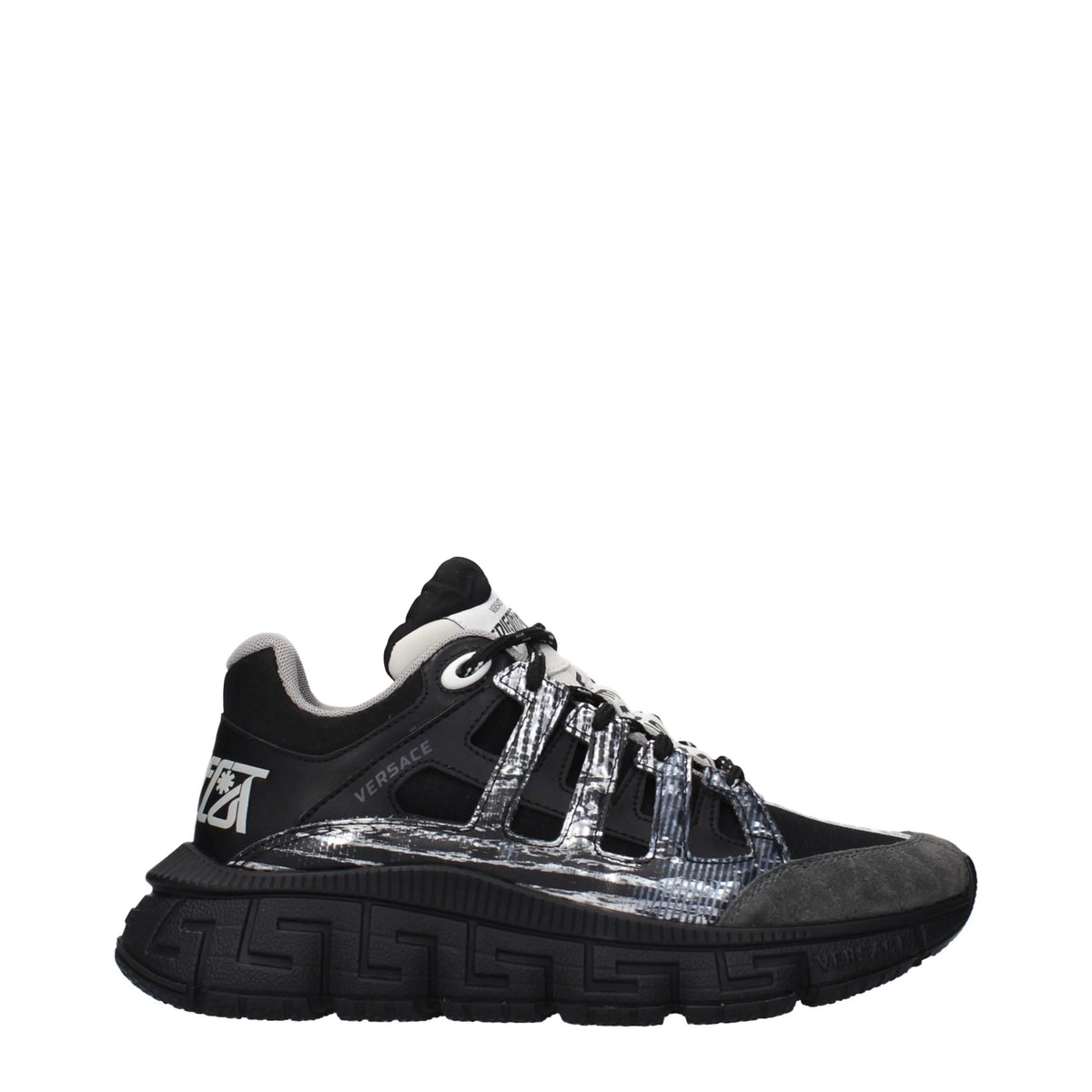 Versace Black Fabric Athletic Sneakers - EU37/US7