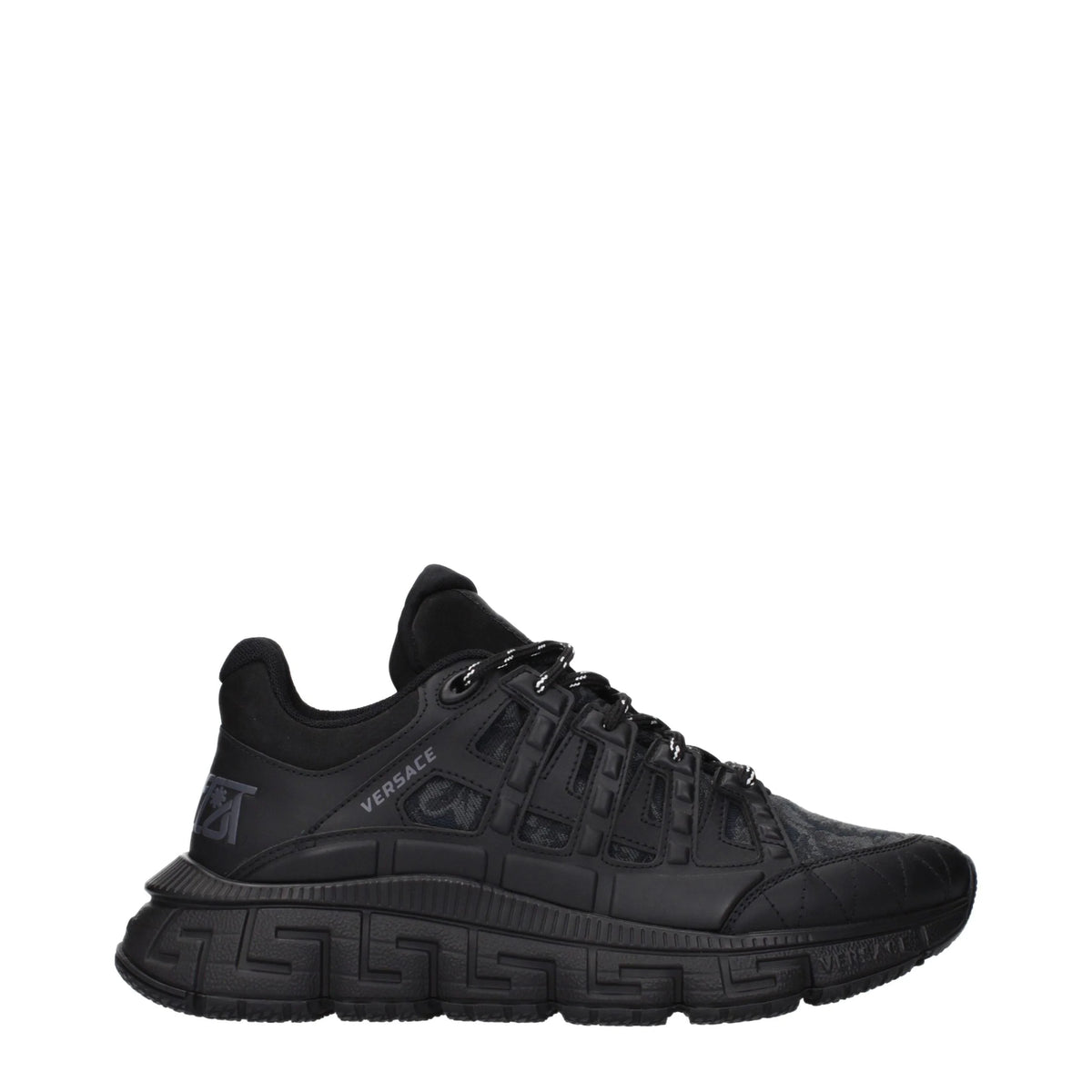 Versace Black Fabric Athletic Sneakers - EU41/US8