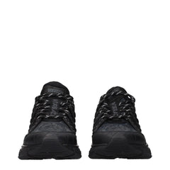 Versace Black Fabric Athletic Sneakers - EU41/US8
