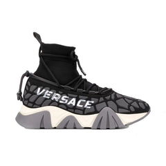 Versace Black Fabric Athletic Sneakers - EU45/US12