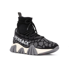 Versace Black Fabric Athletic Sneakers - EU45/US12
